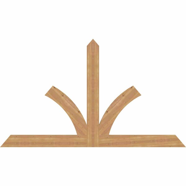 Ekena Millwork Richland Timber Gable Bracket, Western Red Cedar, 84"W x 49"H x 1 1/2"D x 5 1/2"F, 14/12 Pitch GBW084X49X0206RIC00SWR - main